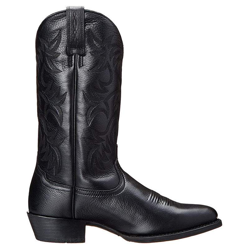 Botas Vaqueras Hombre de Piel Media Caña