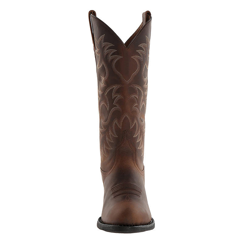 Botas Vaqueras Hombre de Piel Media Caña