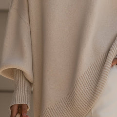 Suéter Tejido Mujer Oversize de Caída Suave