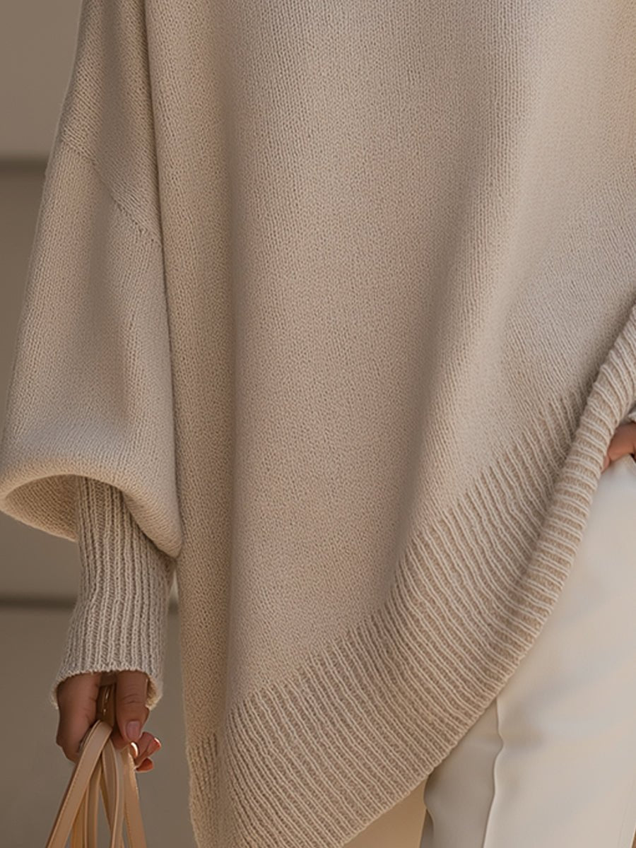 Suéter Tejido Mujer Oversize de Caída Suave