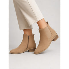 Botas Chelsea Mujer de Punta con Tacón de Bloque