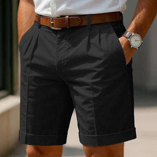 Sebastián | Pantalón corto chino plisado de verano