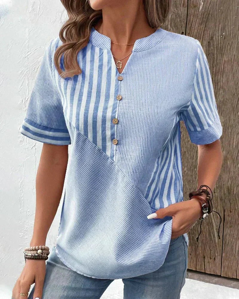Monroe | Blusa de Rayas Suaves