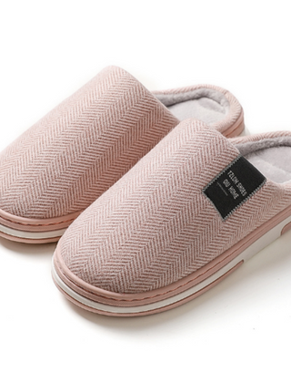 Pantuflas Hombre de Peluche sin Talón - Durazno