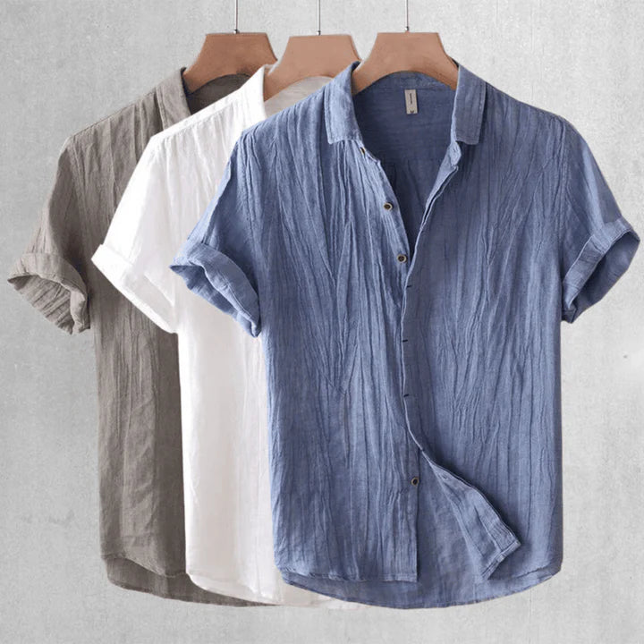 Mateo | Camisa elegante de manga corta con botones
