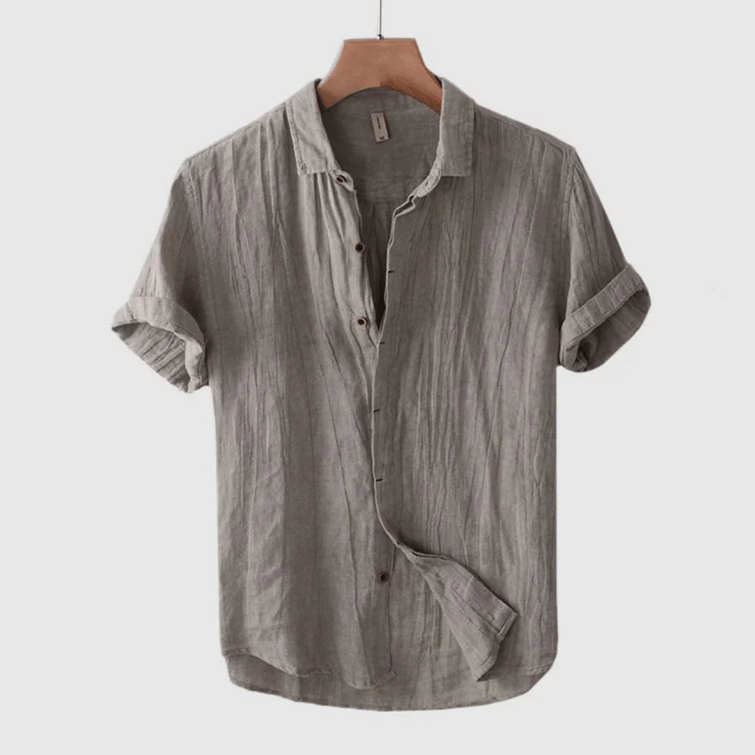 Mateo | Camisa elegante de manga corta con botones