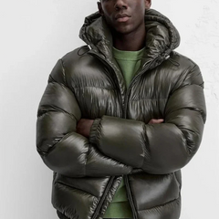 Chamarra acolchada hombre puffer sherpa