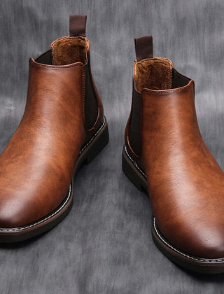 Botines Chelsea Hombre de Diseño Atemporal - Café