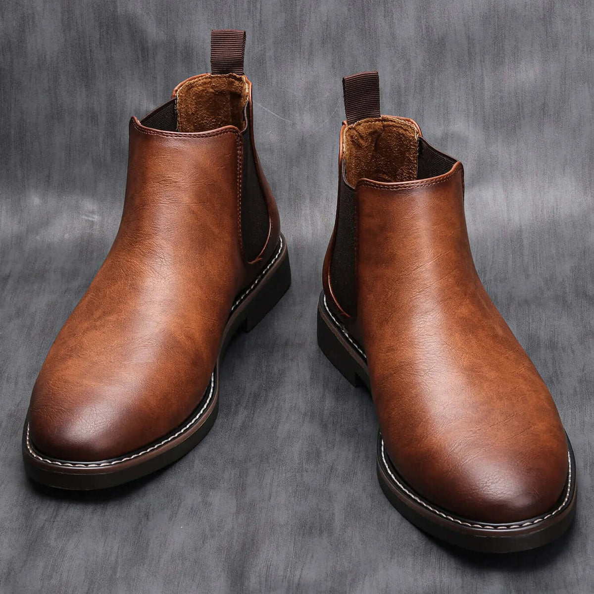 Botines Chelsea Hombre de Diseño Atemporal - Café