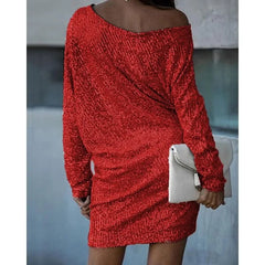 Vestido de cóctel de lentejuelas entallado