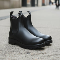 Botas Chelsea Mujer Impermeables para Diario - Negro mate