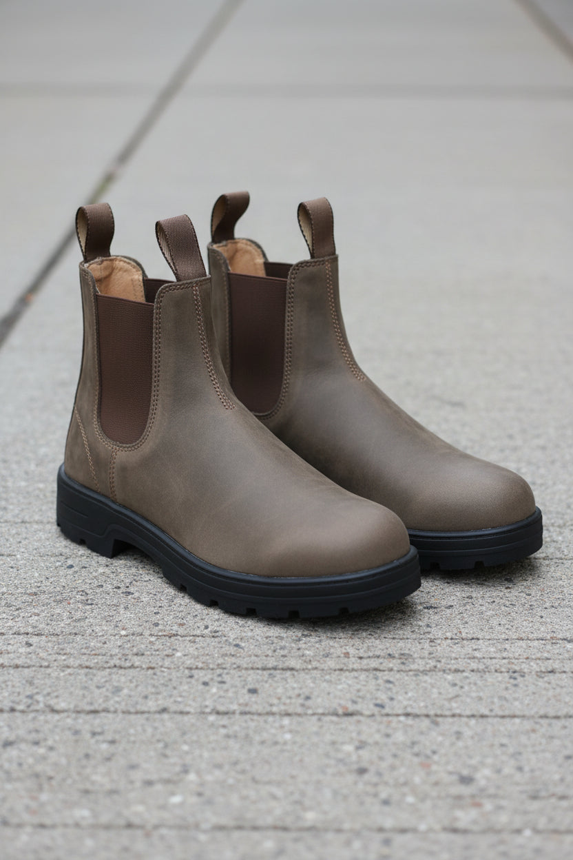 Botas Chelsea Mujer Impermeables para Diario - Café