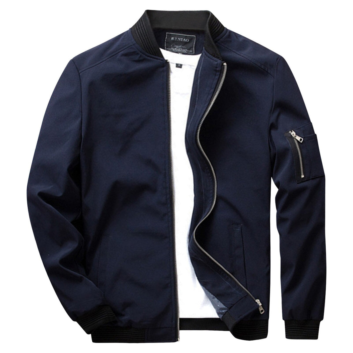 Maximino | Chamarra Bomber Elegante con Bolsillo de Cierre