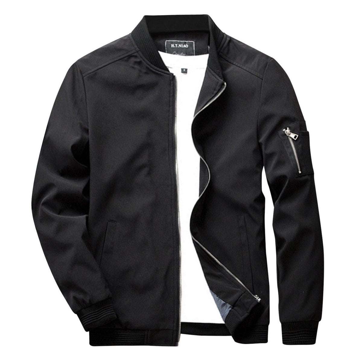 Maximino | Chamarra Bomber Elegante con Bolsillo de Cierre