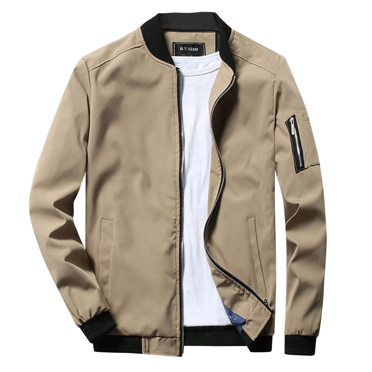 Maximino | Chamarra Bomber Elegante con Bolsillo de Cierre