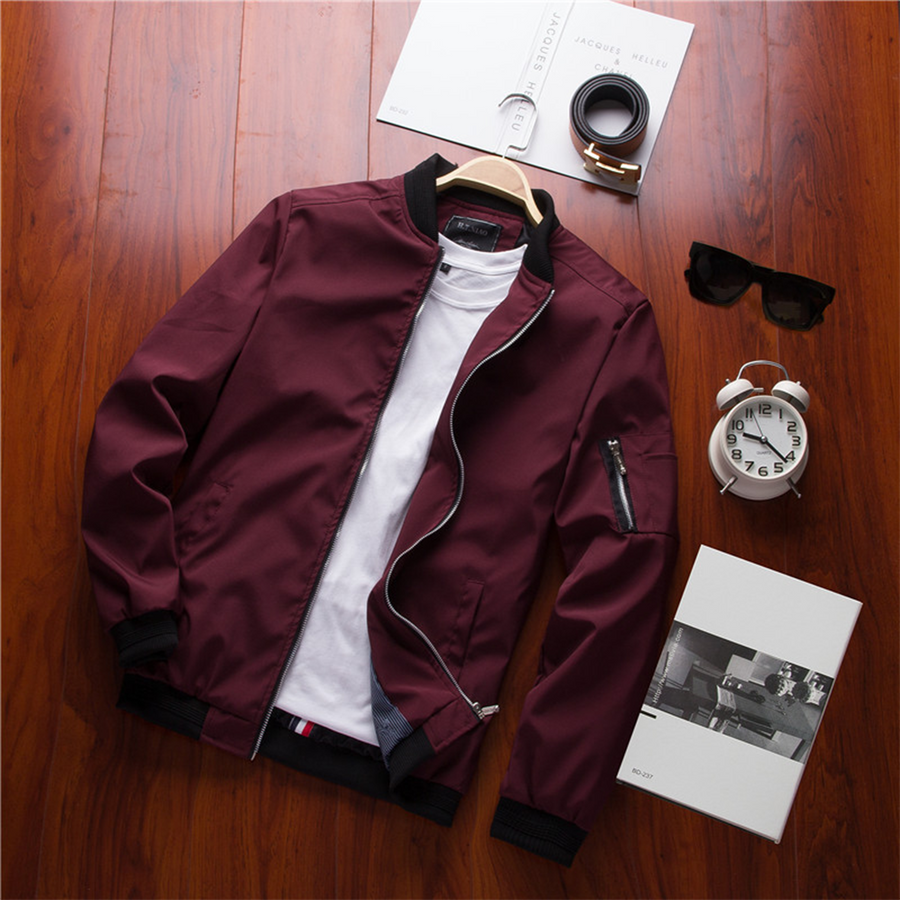 Maximino | Chamarra Bomber Elegante con Bolsillo de Cierre