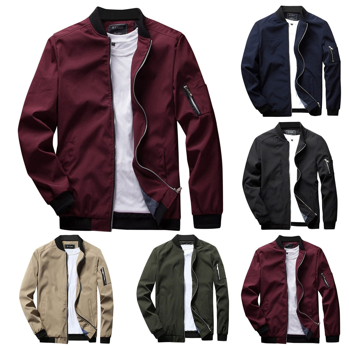 Maximino | Chamarra Bomber Elegante con Bolsillo de Cierre