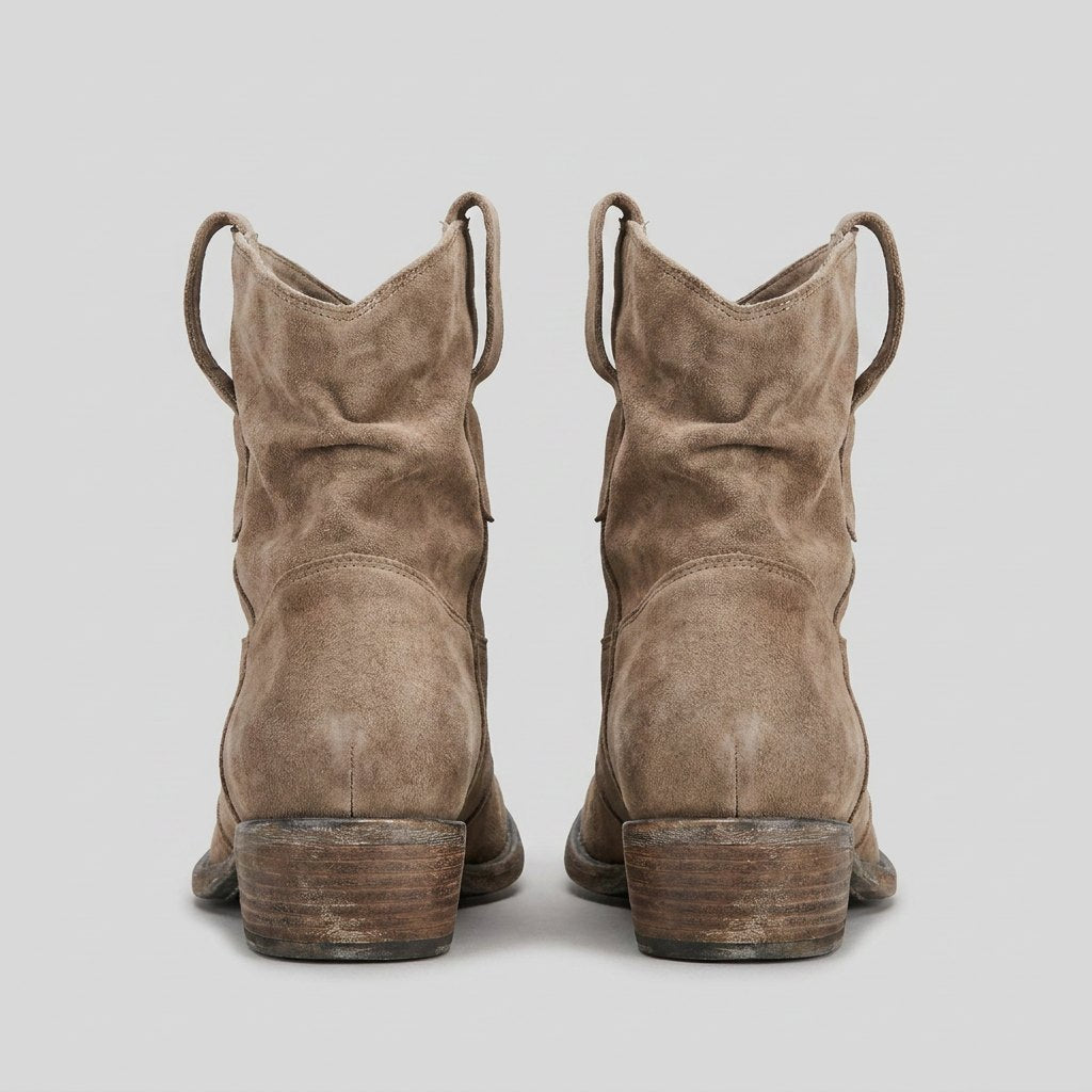 Botas Vaqueras Mujer de Diseño Limpio sin Cierre