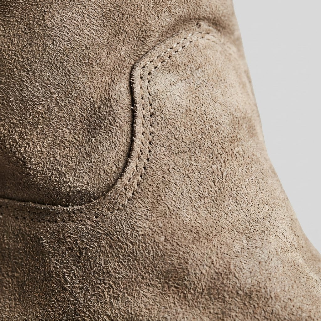 Botas Vaqueras Mujer de Diseño Limpio sin Cierre