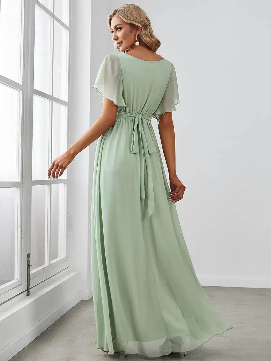 Vestido de noche elegante corte A