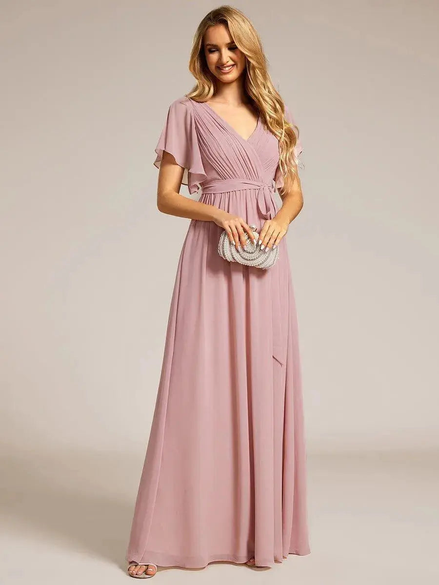 Vestido de noche elegante corte A