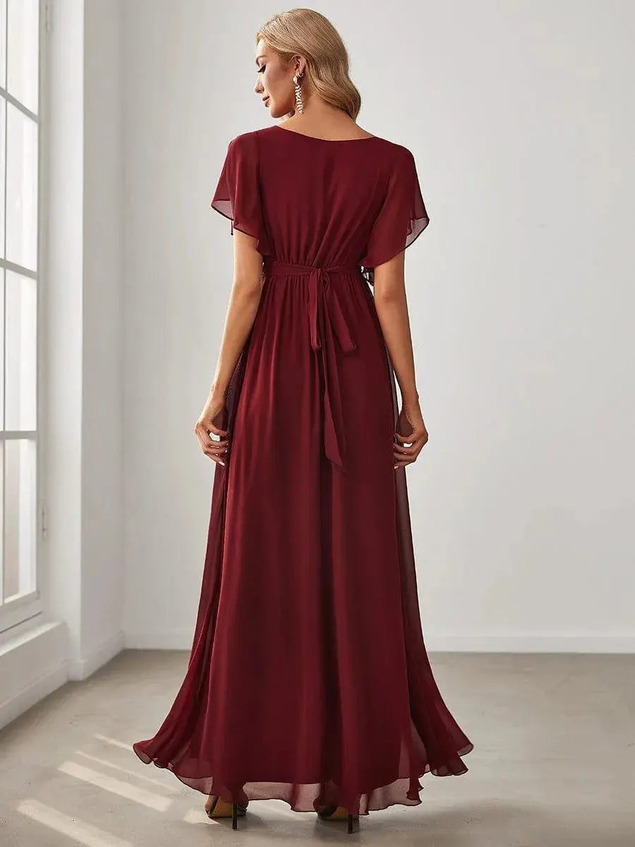 Vestido de noche elegante corte A
