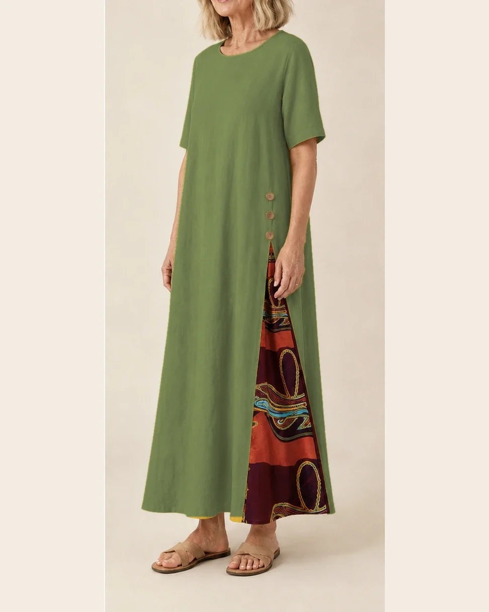 Brenda | Vestido elegante y casual de lino