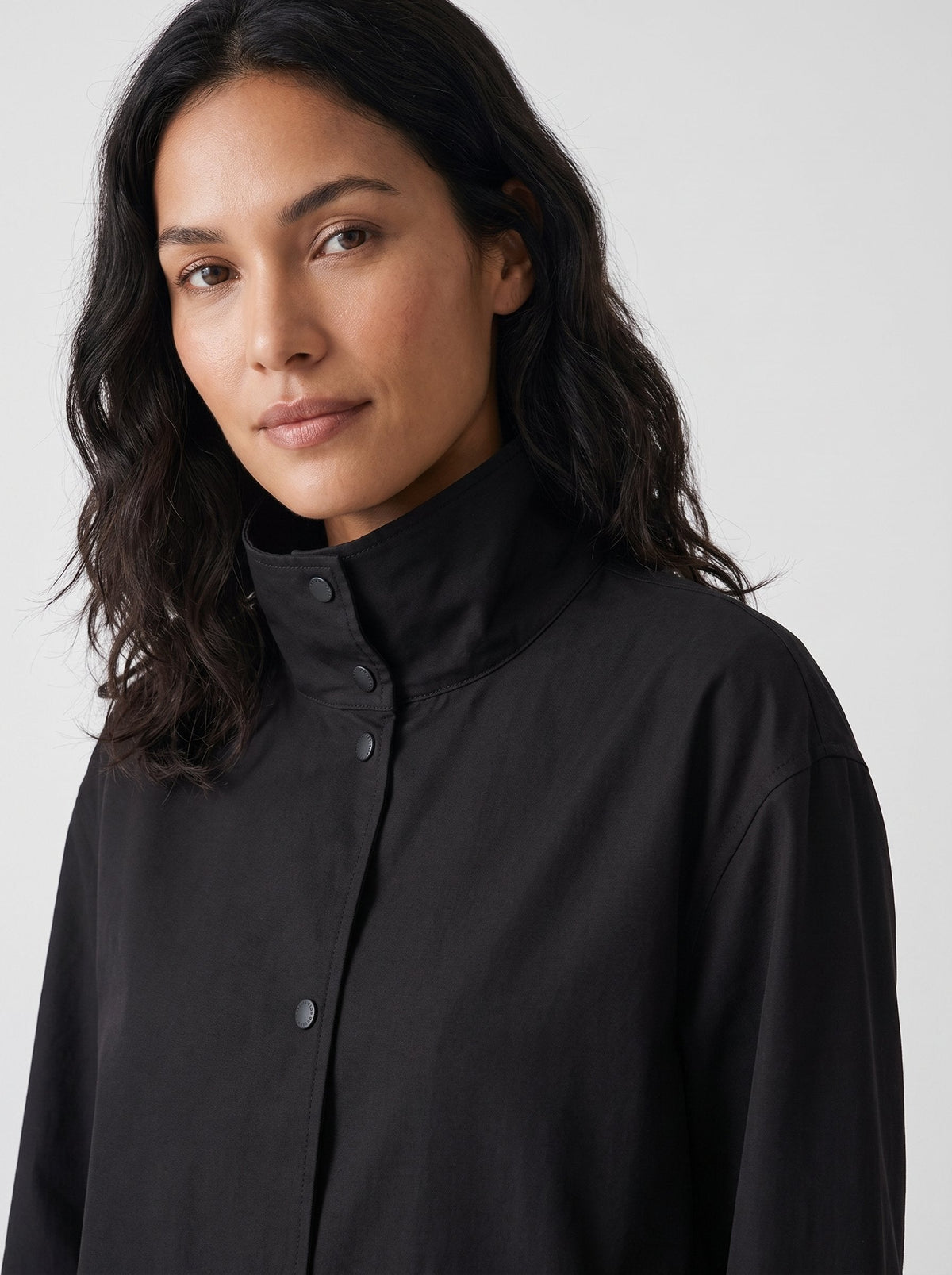 Gisela | Chamarra de Algodón con Cuello Alto