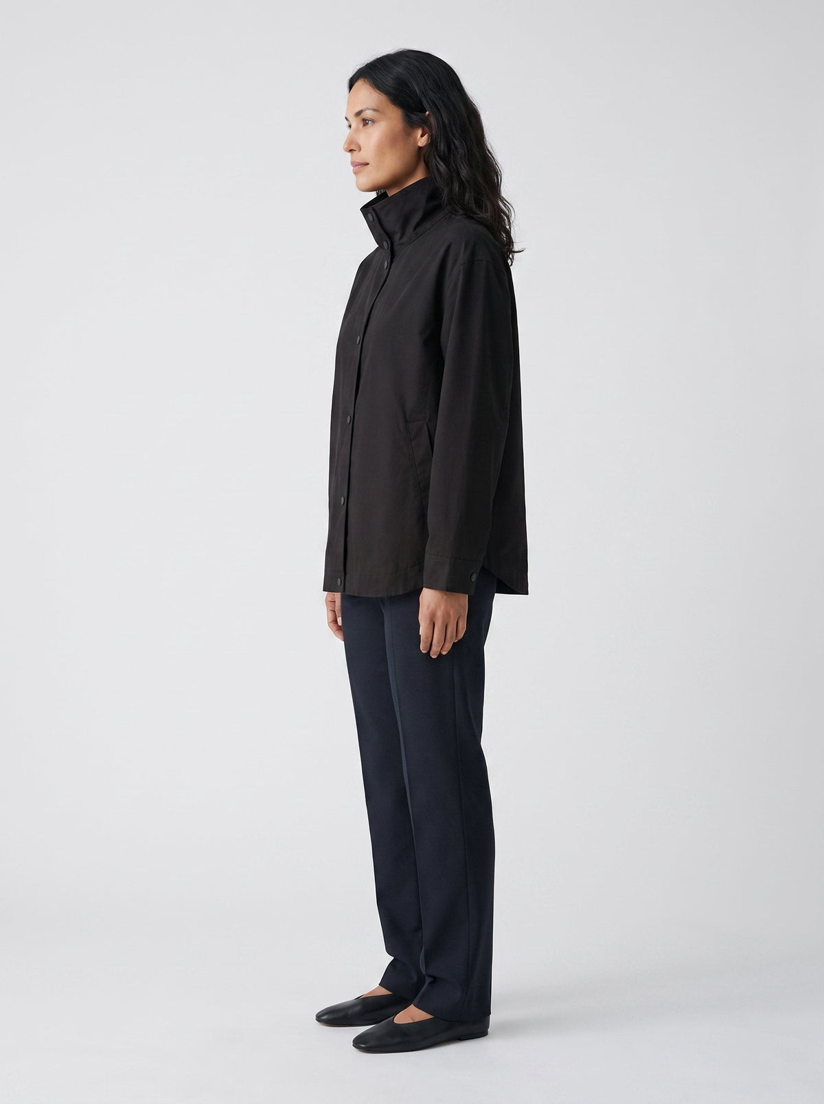 Gisela | Chamarra de Algodón con Cuello Alto