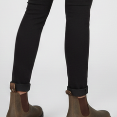 Botas Chelsea Mujer con Costuras a la Vista