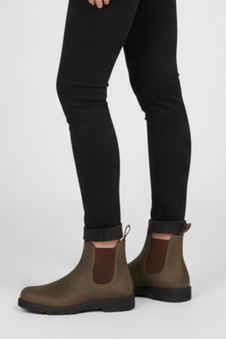 Botas Chelsea Mujer con Costuras a la Vista