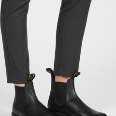 Botas Chelsea Mujer con Costuras a la Vista - Negro y café