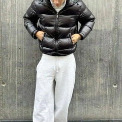 Chamarra acolchada hombre cuello alto