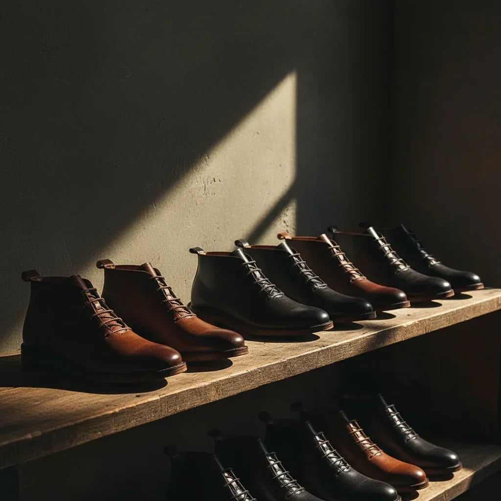 Botines Hombre de Silueta Limpia y Firme