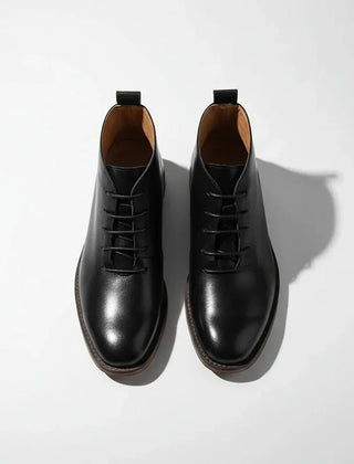 Botines Hombre de Silueta Limpia y Firme - Negro