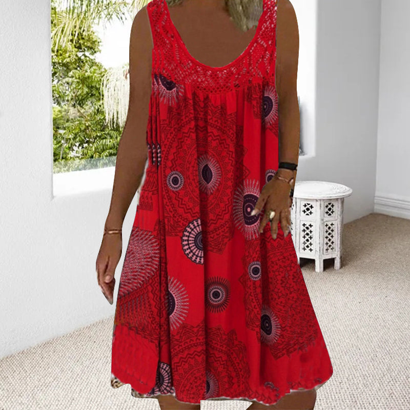 Claudia | Vestido Veraniego Estampado Sin Mangas