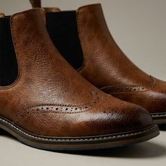 Ruperto | Botines Chelsea con Detalle Brogue para Hombre