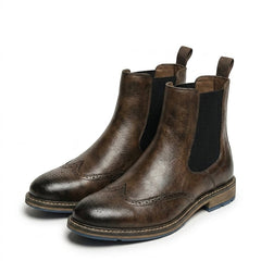 Ruperto | Botines Chelsea con Detalle Brogue para Hombre