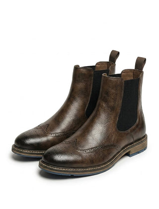 Ruperto | Botines Chelsea con Detalle Brogue para Hombre