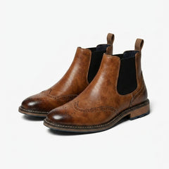 Ruperto | Botines Chelsea con Detalle Brogue para Hombre