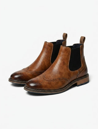Ruperto | Botines Chelsea con Detalle Brogue para Hombre