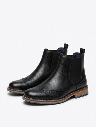 Ruperto | Botines Chelsea con Detalle Brogue para Hombre