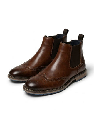 Ruperto | Botines Chelsea con Detalle Brogue para Hombre