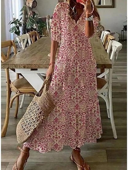 Felisa | Vestido Midi de Estilo Boho Sin Esfuerzo