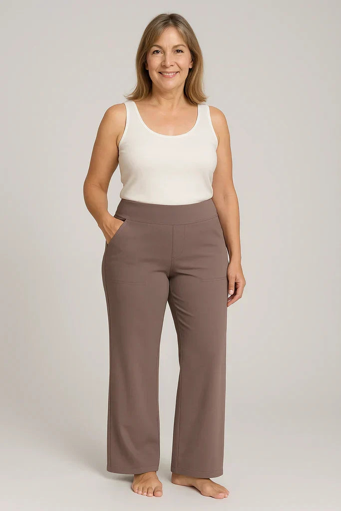 Hilda | Pantalón Elástico Elegante de Corte Entallado para Mujer