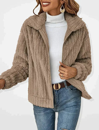 Marta | Cárdigan Sherpa Oversize con Cierre