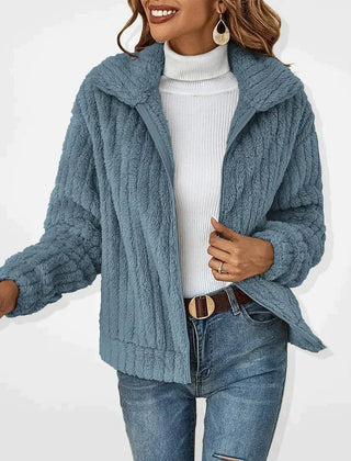 Marta | Cárdigan Sherpa Oversize con Cierre