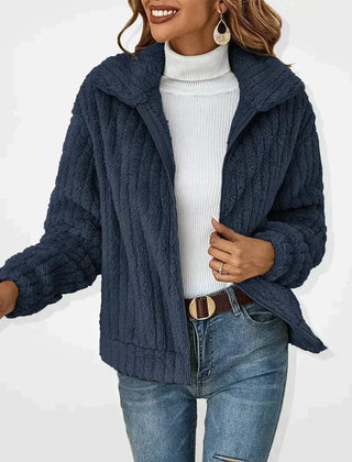 Marta | Cárdigan Sherpa Oversize con Cierre