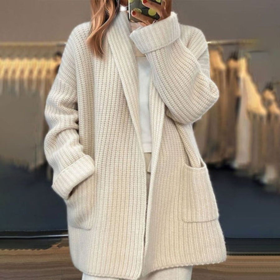 Vega | Cárdigan Oversize con Cuello Bufanda