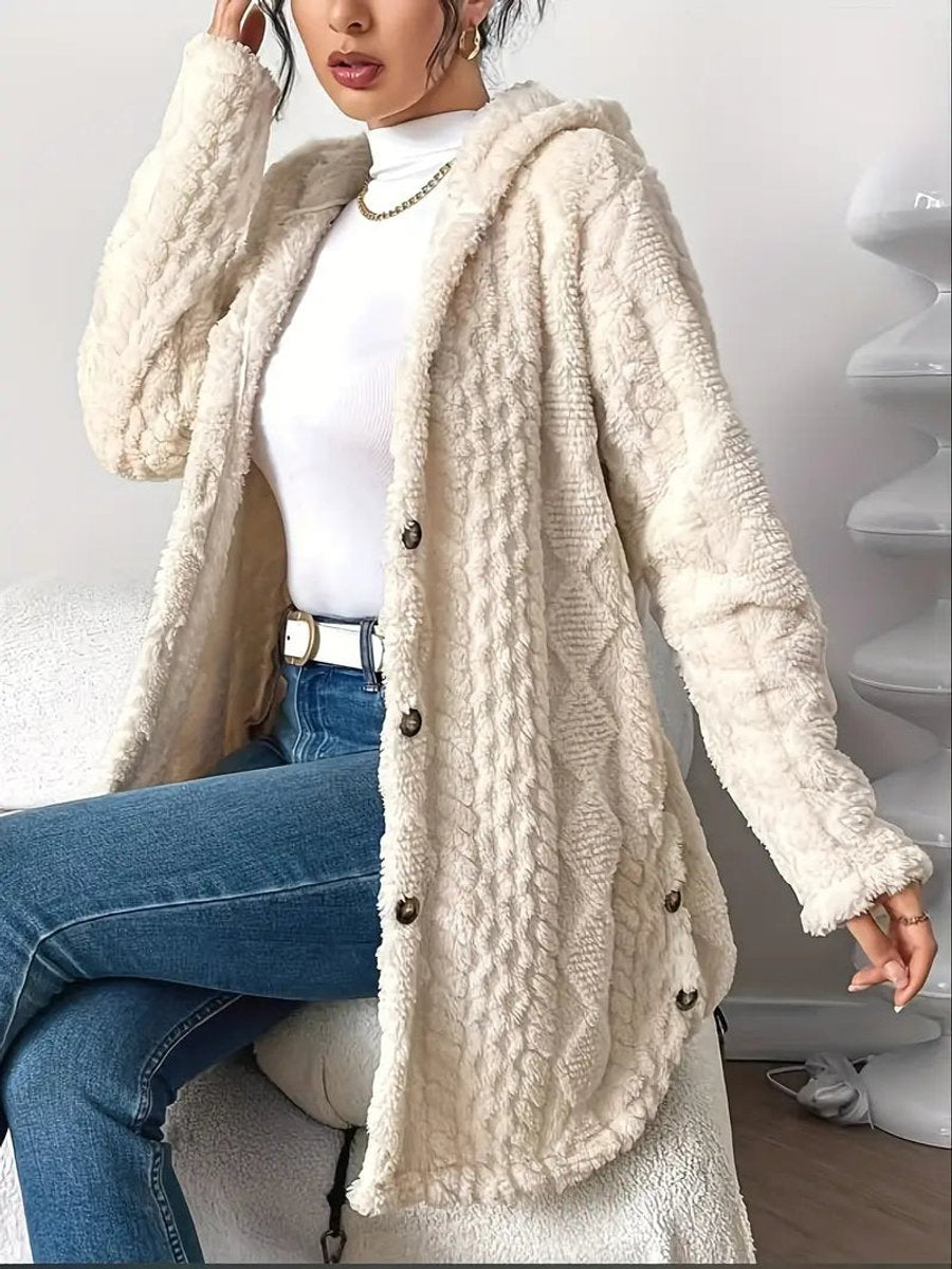 Xóchitl | Cárdigan Oversize con Capucha para Mujer